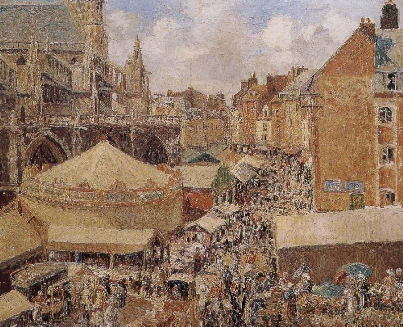 Camille Pissarro morning market oil painting picture